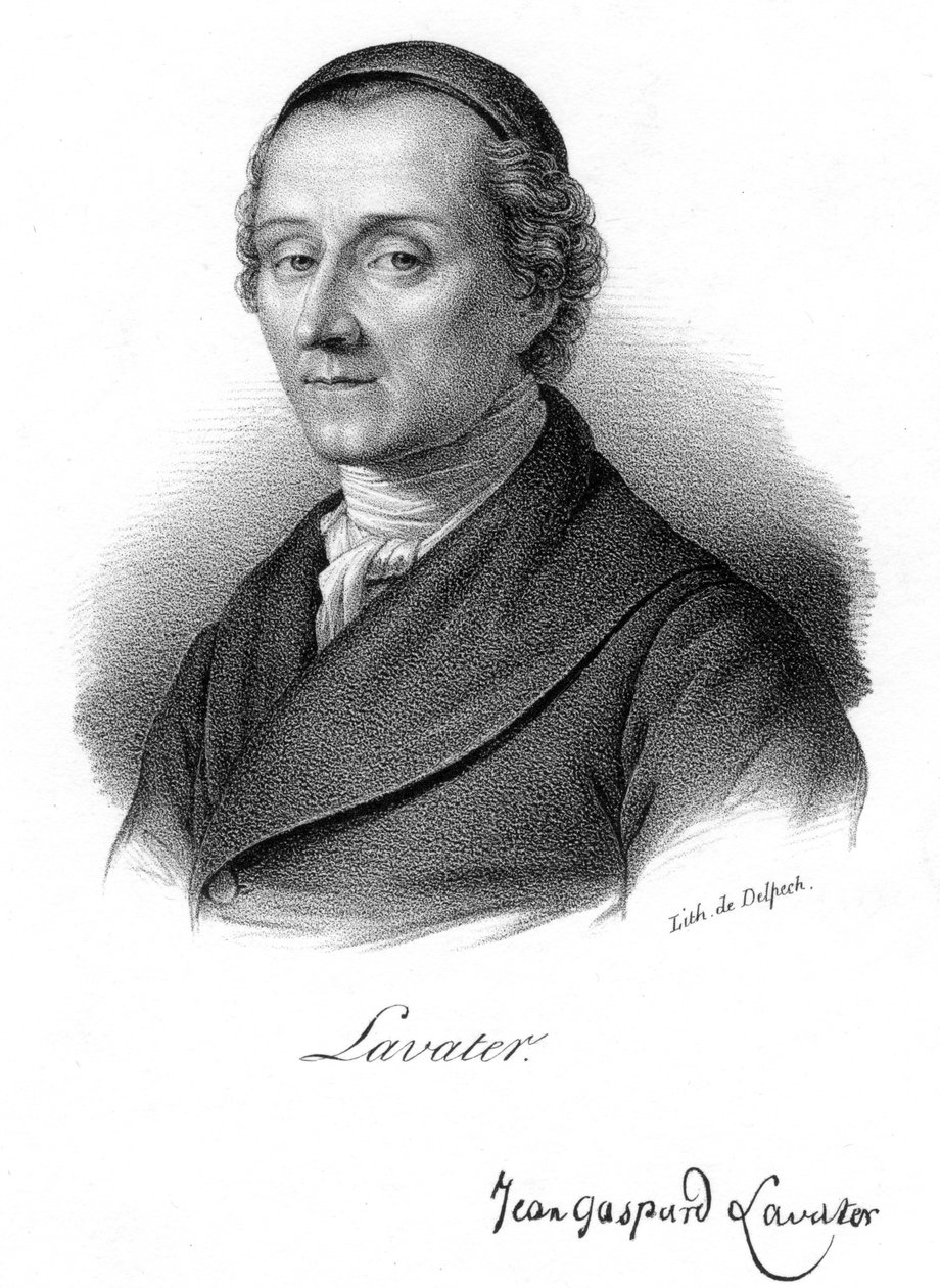 Johann Kaspar Lavater, schweizisk fysiognost och teolog, c1830. av Delpech