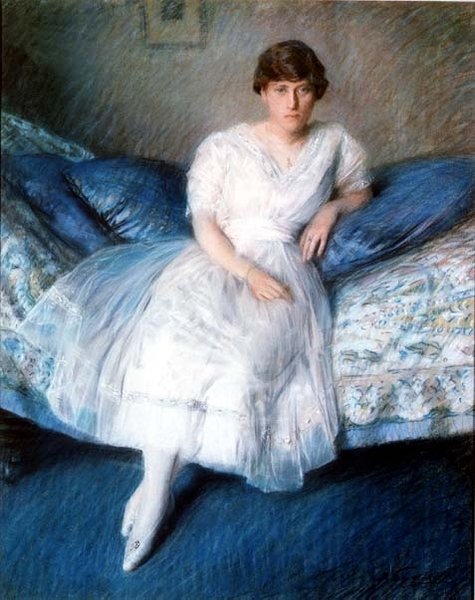 Porträtt av fru Constance Campbell av Delphin Enjolras