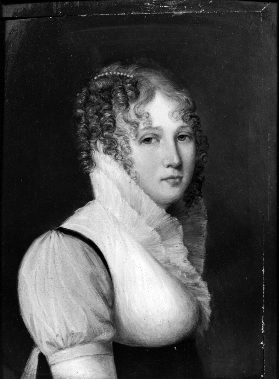 Självporträtt av Delphine de, Marquise de Custine Sabran