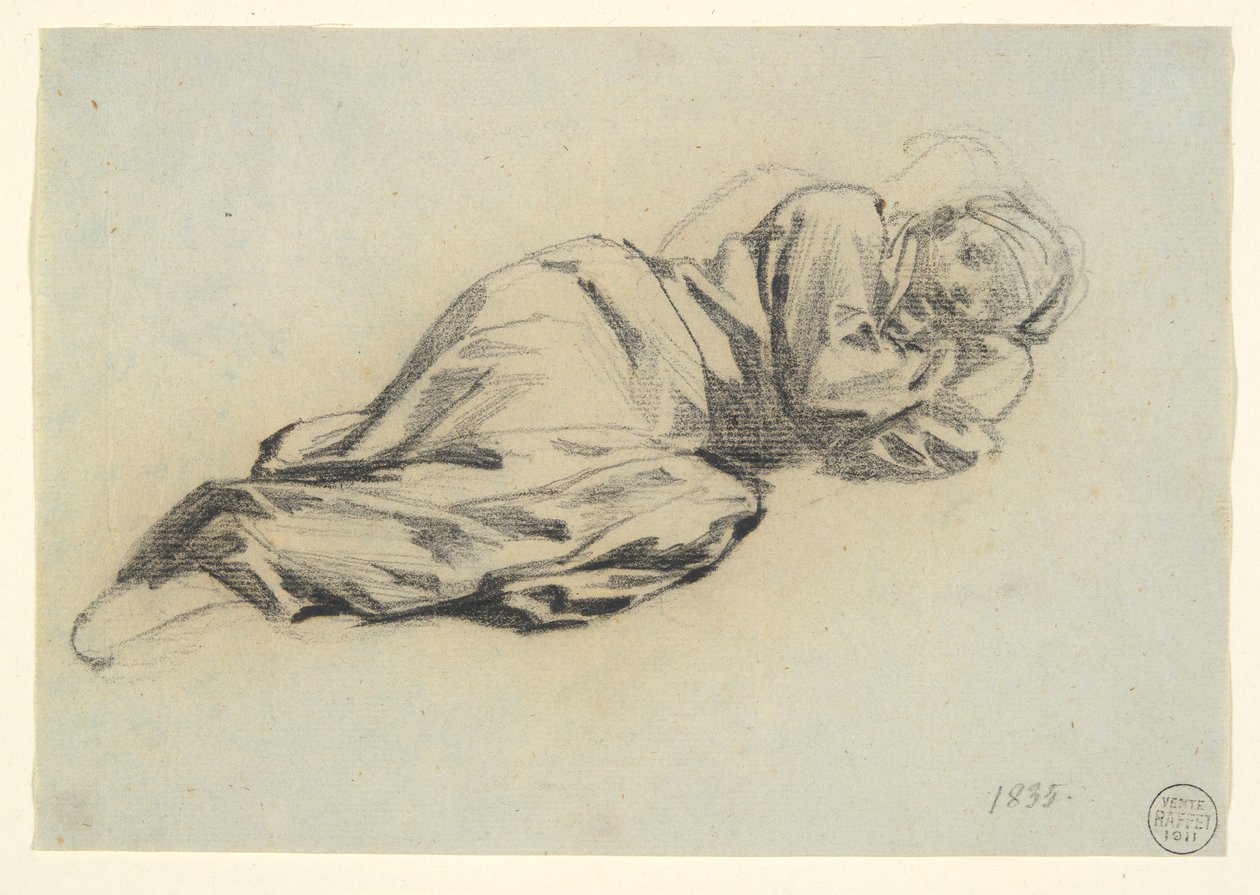 Liggande figur av Denis Auguste Marie Raffet