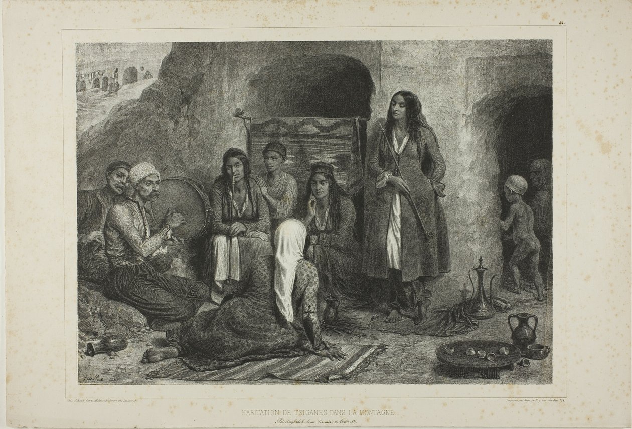 Tsiganes Mountain Dwelling av Denis Auguste Marie Raffet