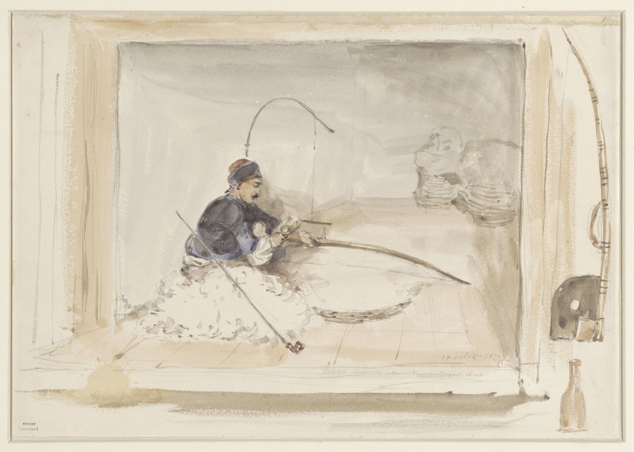 Sittande bomullsarbetare av Denis Auguste Marie Raffet