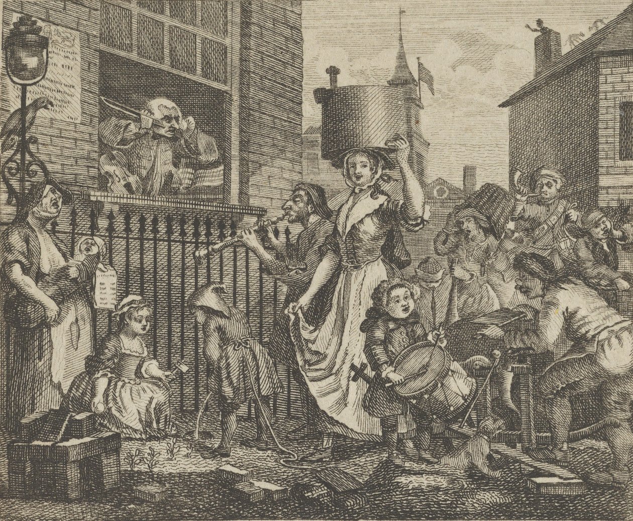 Den upprörda musikern, ca. 1800. av Dent
