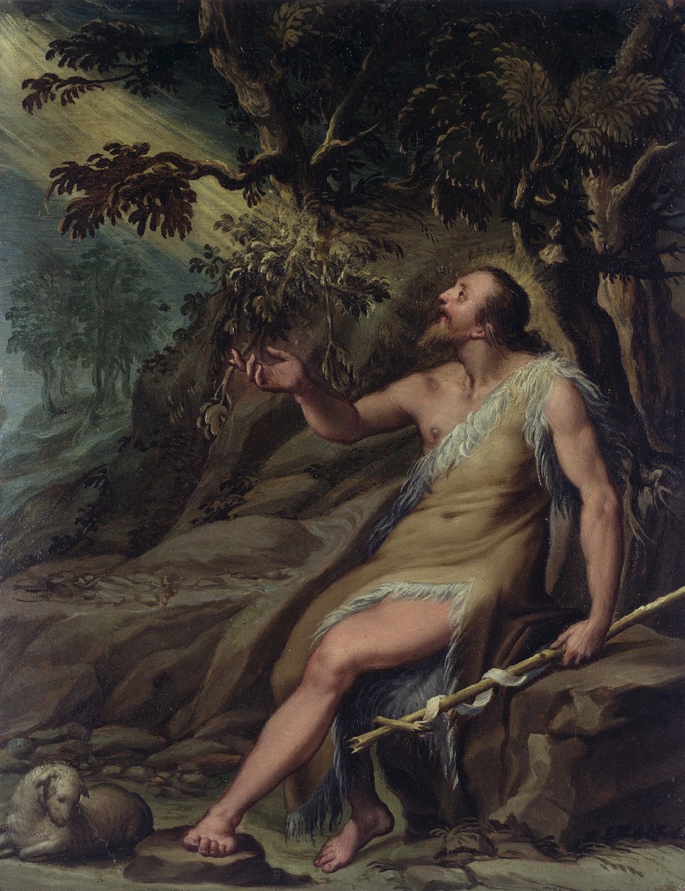 Johannes Döparen i vildmarken av Denys Calvaert