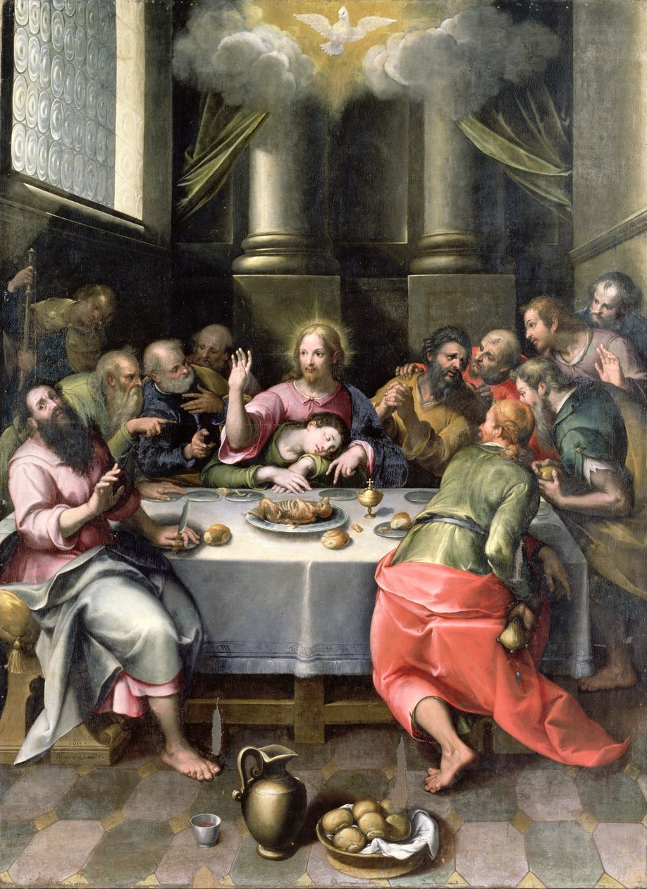 Den sista måltiden, 1611 av Denis Calvaert