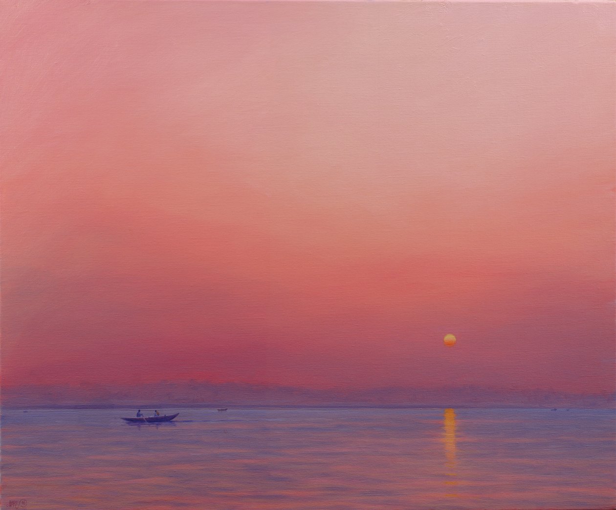 Rosa gryning på Ganges av Derek Hare