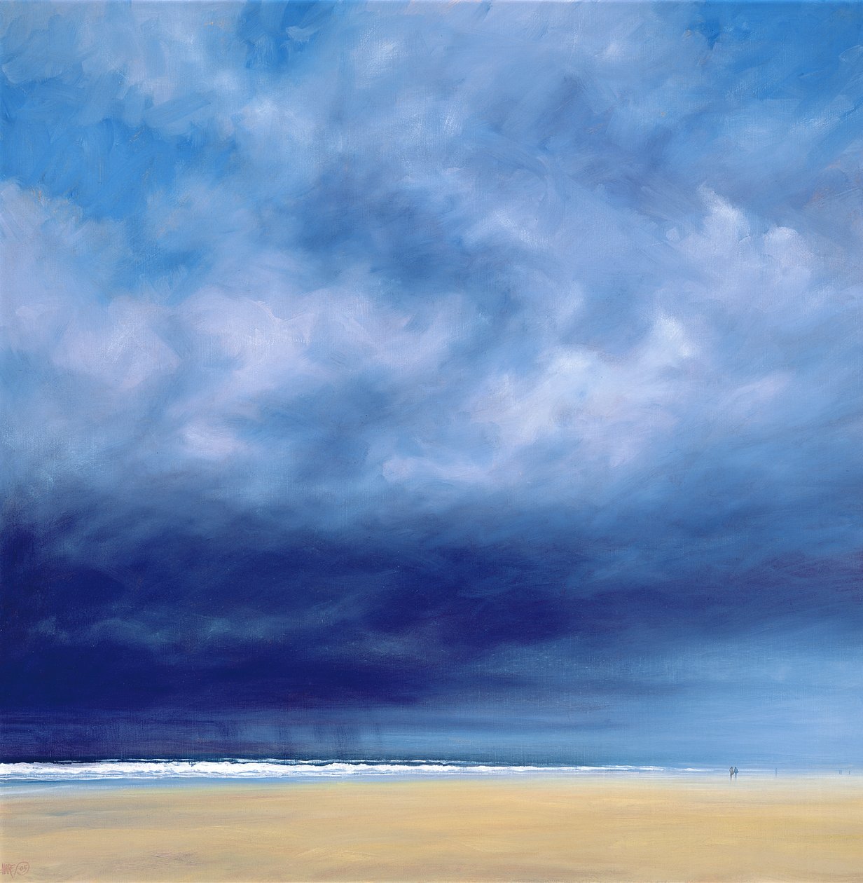 Regnstorm utanför Holkham Beach av Derek Hare
