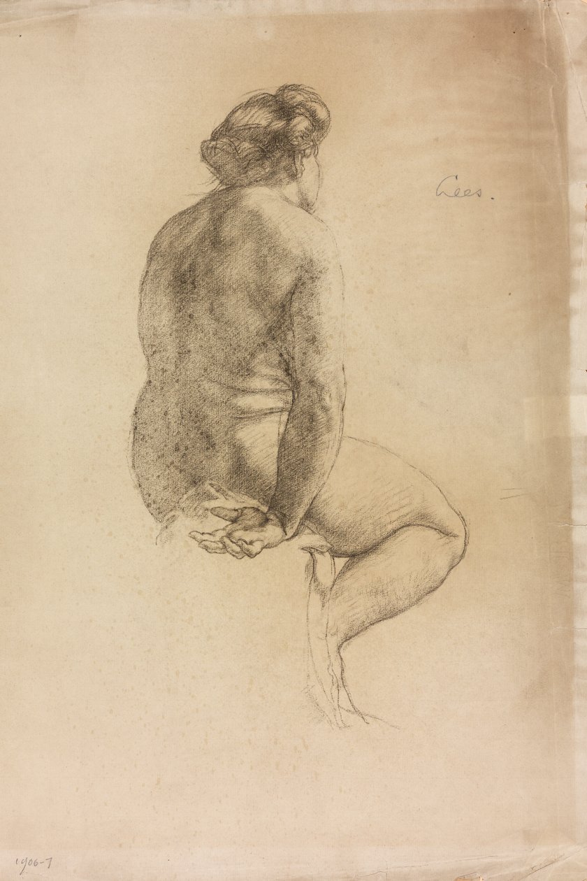 En studie av en kvinnofigur av Derwent Lees