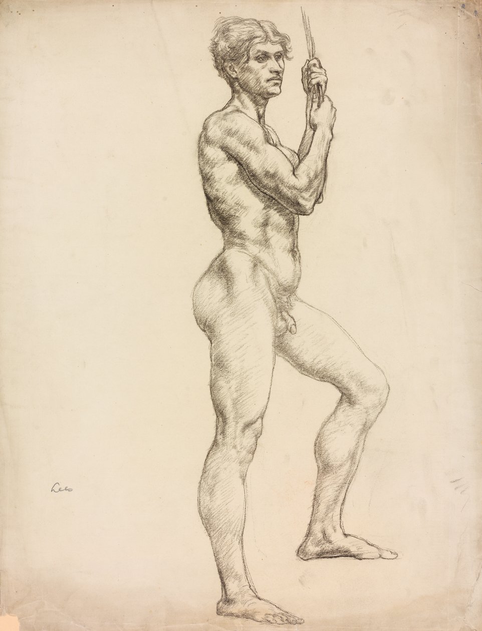 En studie av en manlig figur av Derwent Lees