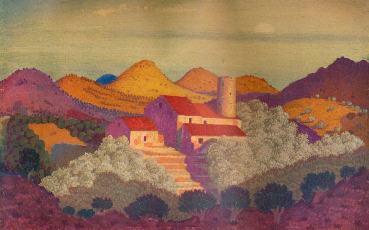 Solnedgång nära Collioure, c20-talet av Derwent Lees