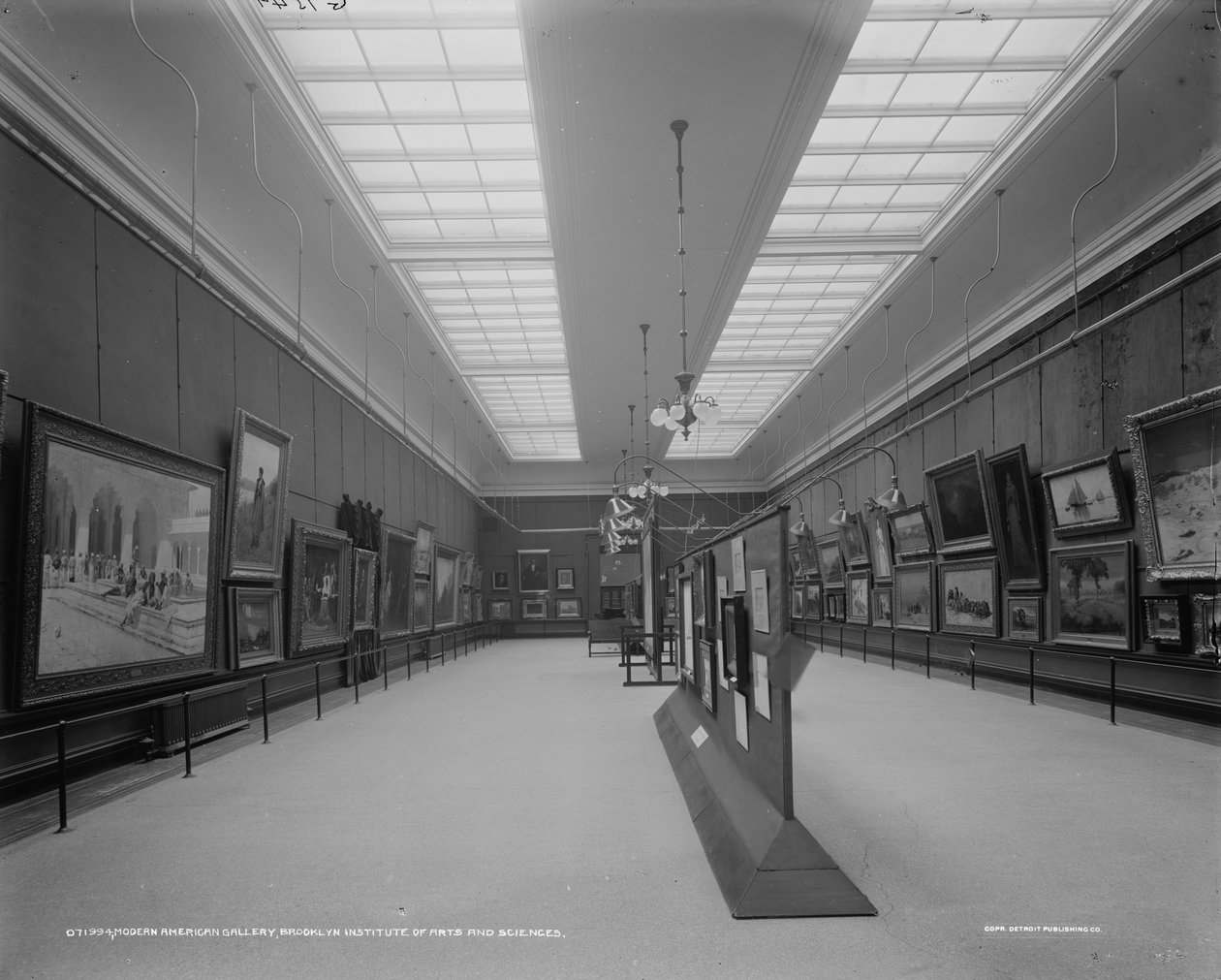 Modernt amerikanskt galleri, Brooklyn Institute of Arts and Sciences, ca 1905-15 av Detroit Publishing Co.