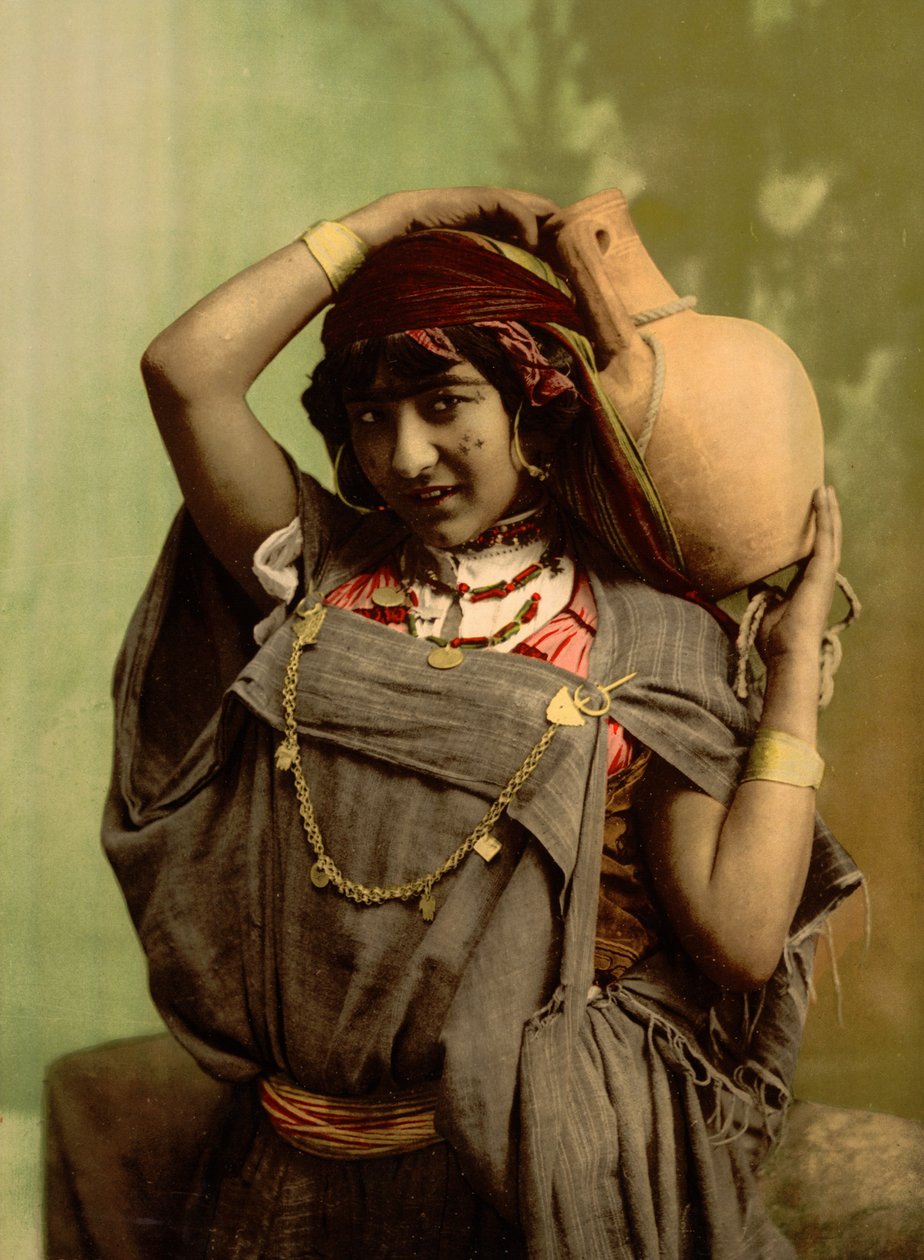 En beduin kvinna, Tunis, Tunisien av Detroit Photographic Co.
