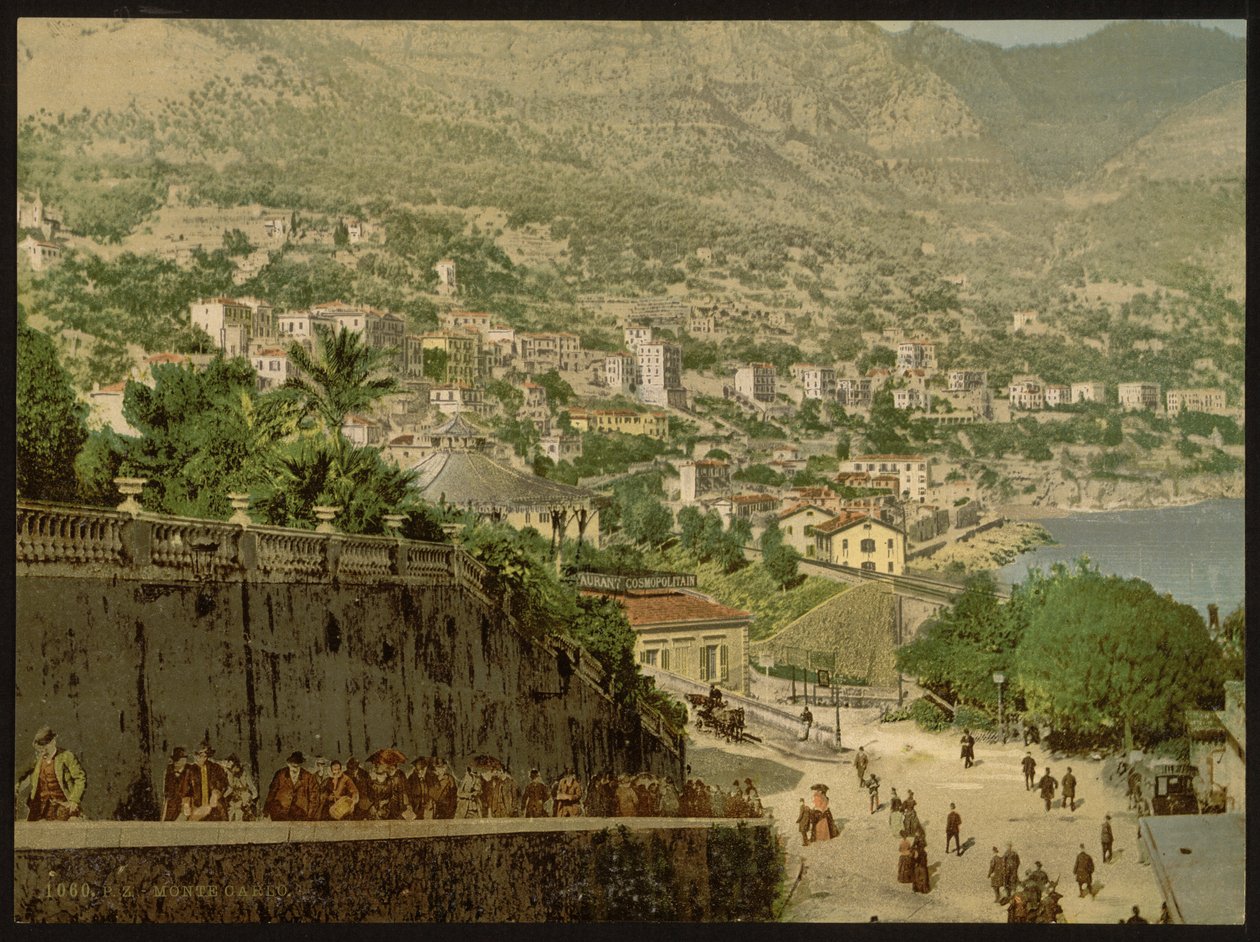 Allmän vy, Monte Carlo, Rivieran, Monaco av Detroit Publishing Co.