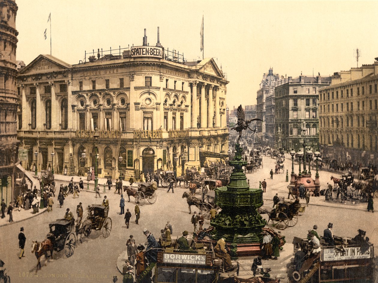 Piccadilly Circus, London, ca 1890-1900 av Detroit Publishing Co.