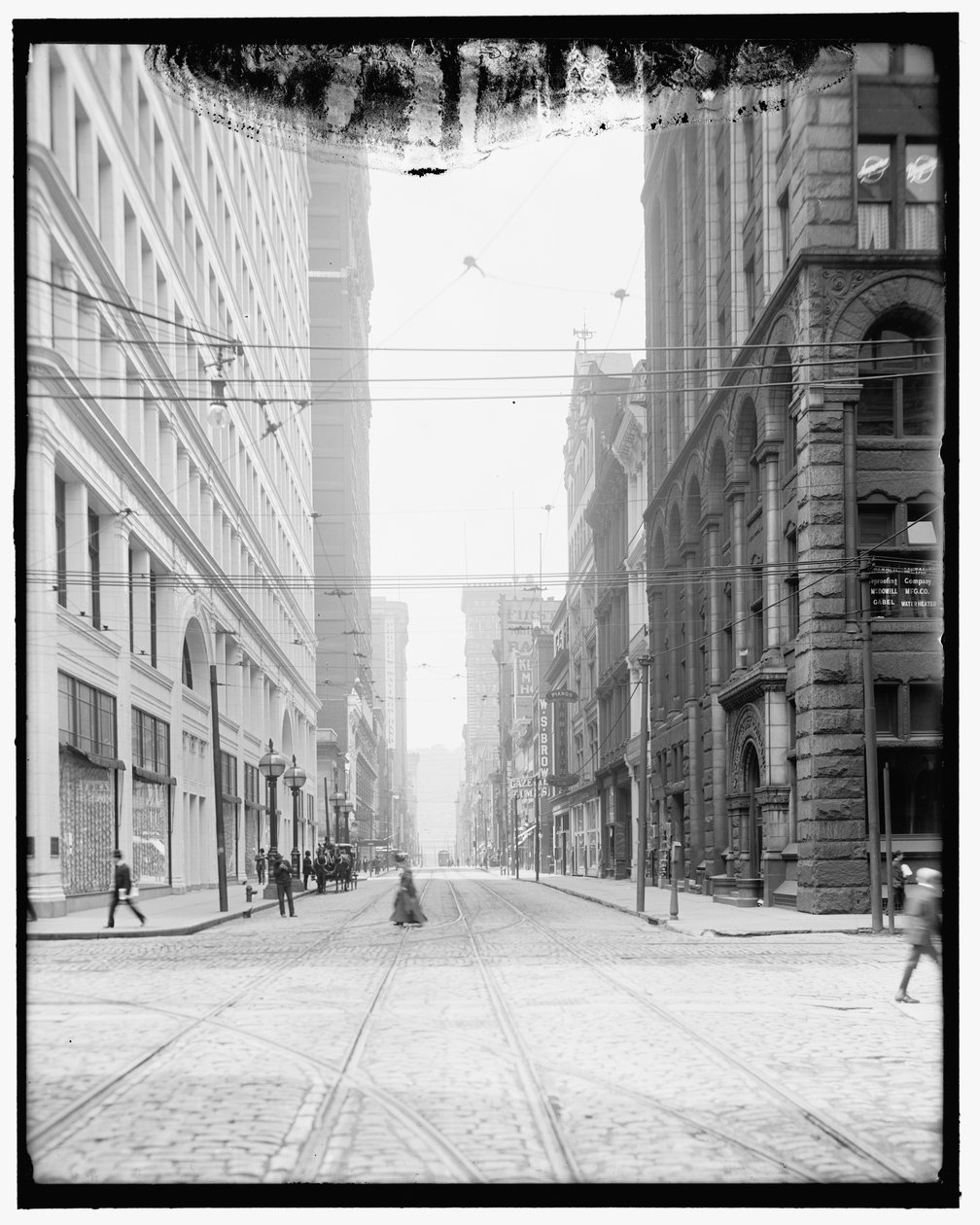 Wood Street, Pittsburgh, Pa. av Detroit Publishing Co.