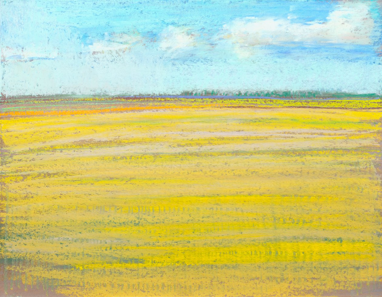 In Our Valley, 2023 (pastell på papper) av Diana Jahns