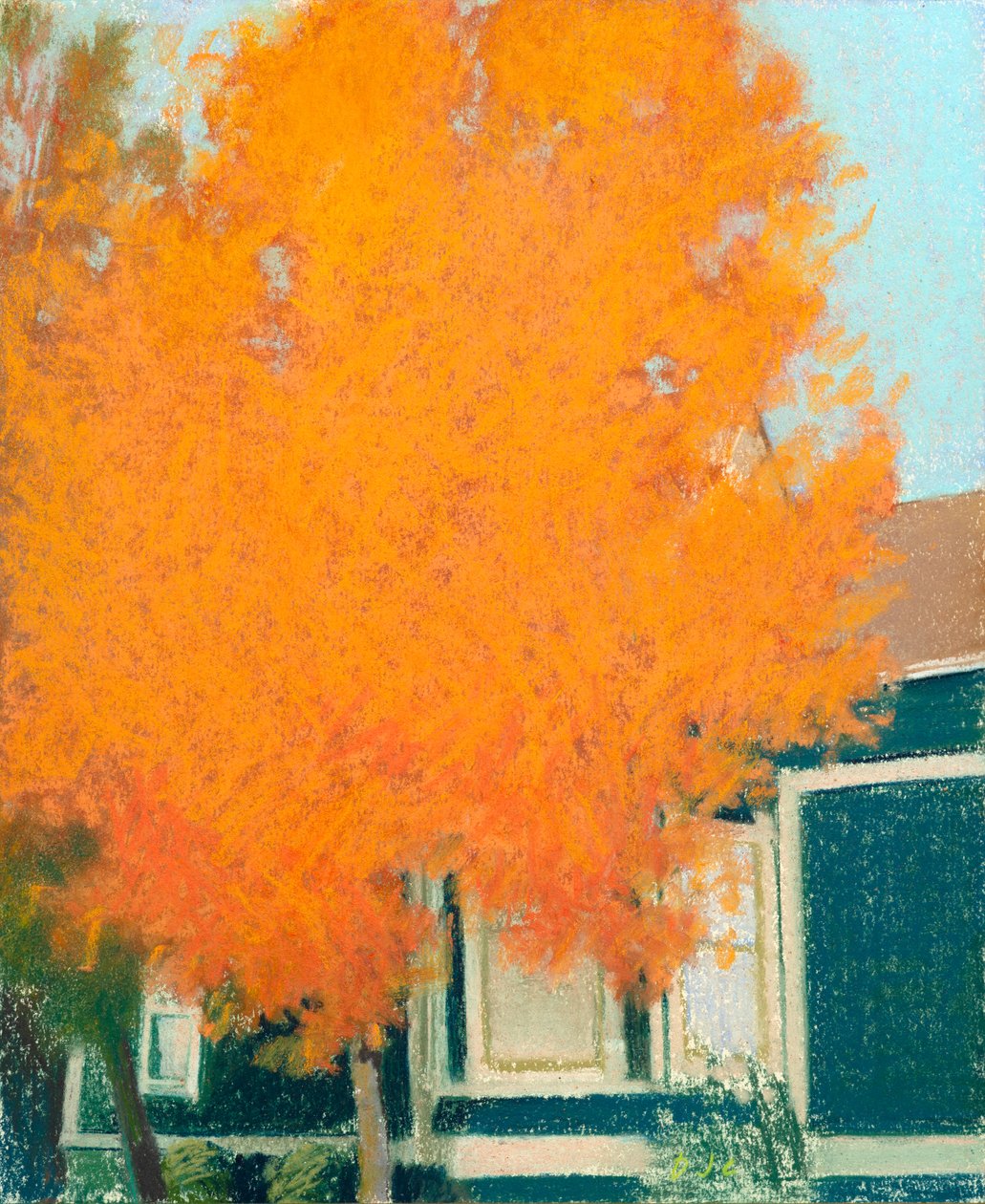 Its Fall Again, 2023 (pastell på papper) av Diana Jahns