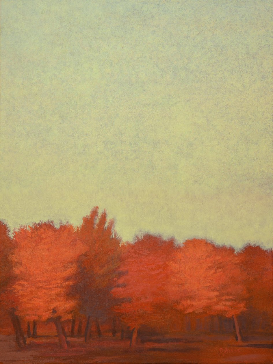Red Orchard-ii, 2008 (pastell på papper) av Diana Jahns
