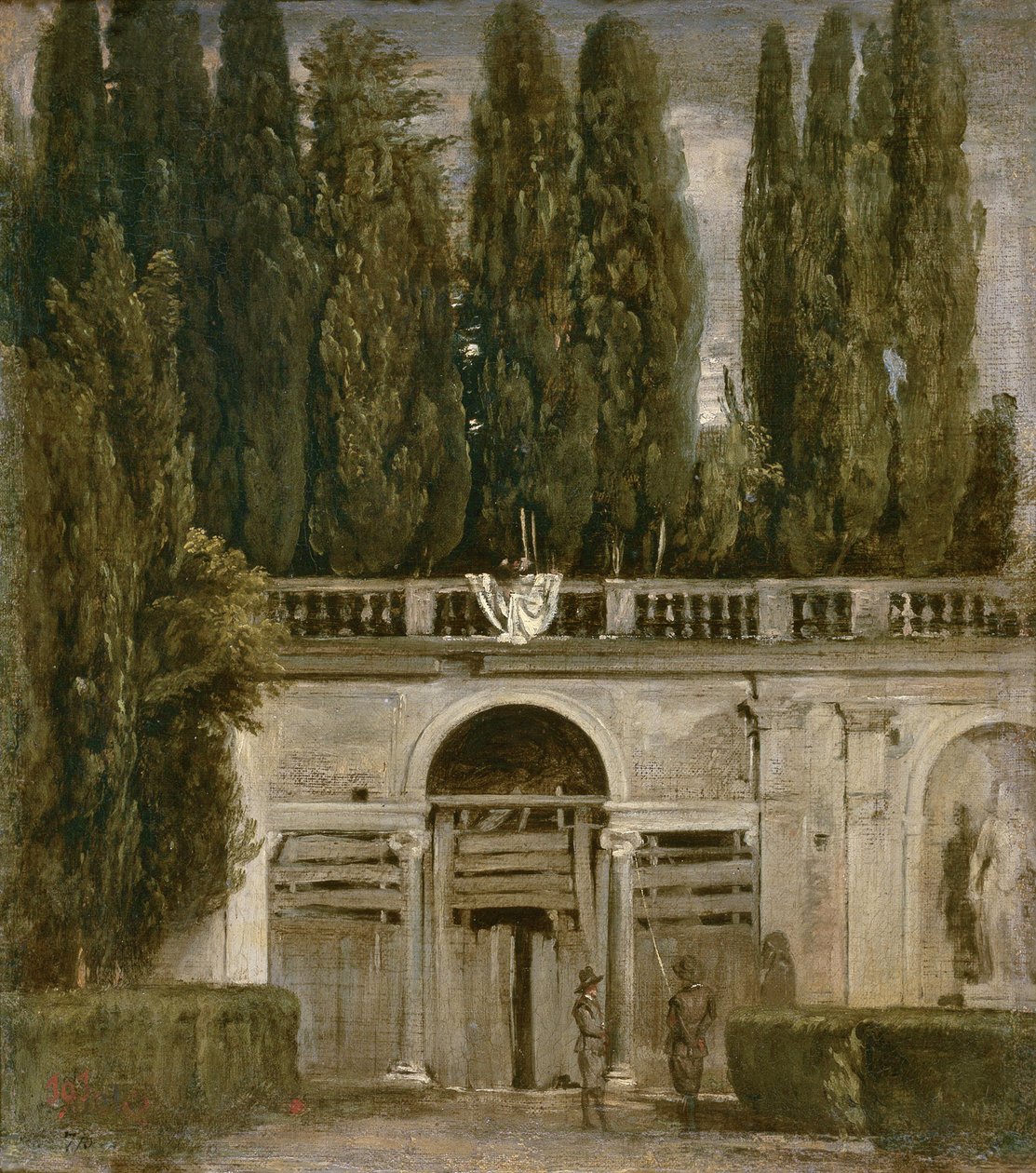 Utsikt över trädgårdarna i Villa Medici i Rom, c.1630 av Diego Velázquez