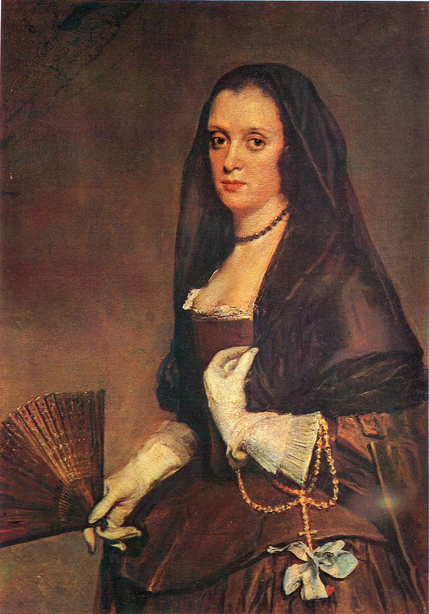 Dama con abanico av Diego Velázquez