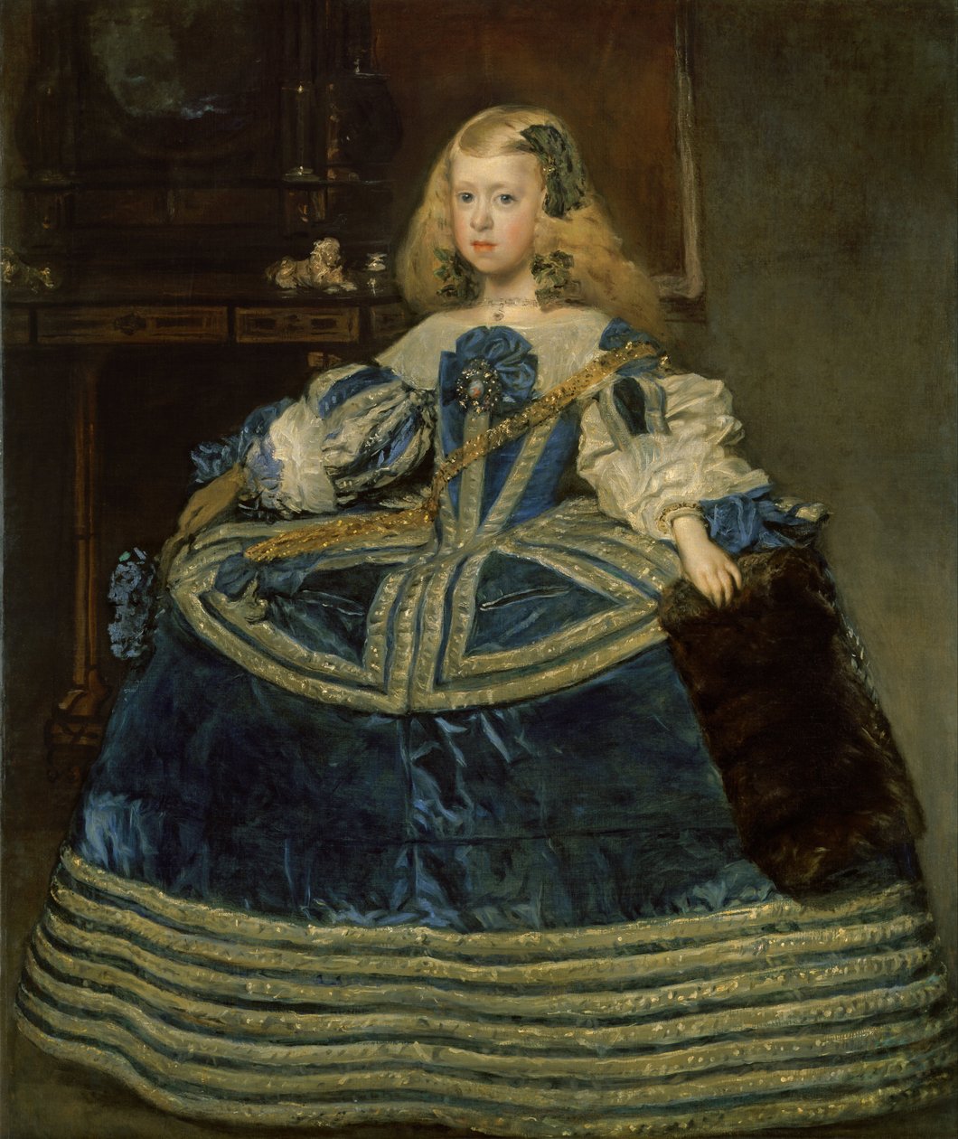 Infanta Margarita Teresa in a Blue Dress av Diego Velázquez