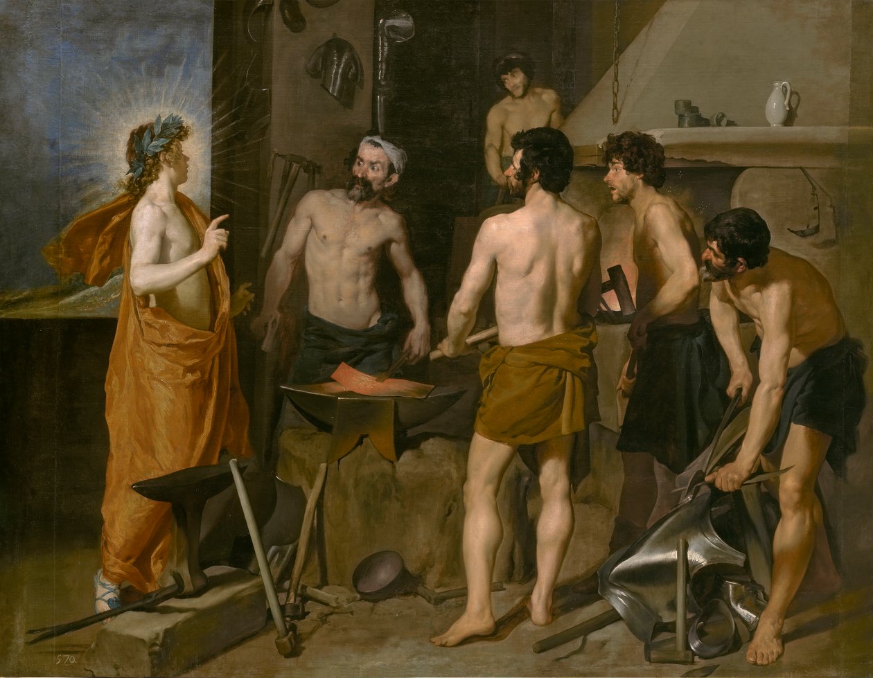 La Fragua de Vulcano  av Diego Velázquez