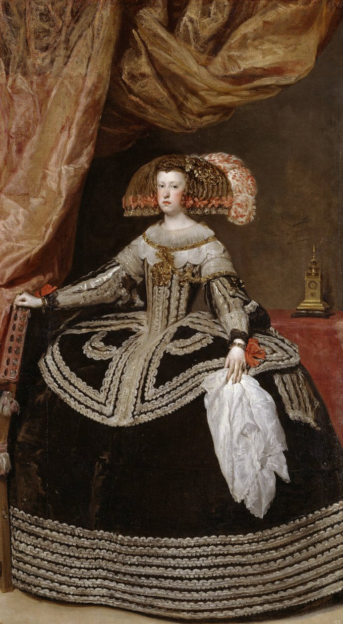 Drottning Maria Anna (1634-96) av Österrike, 1652 av Diego Velázquez