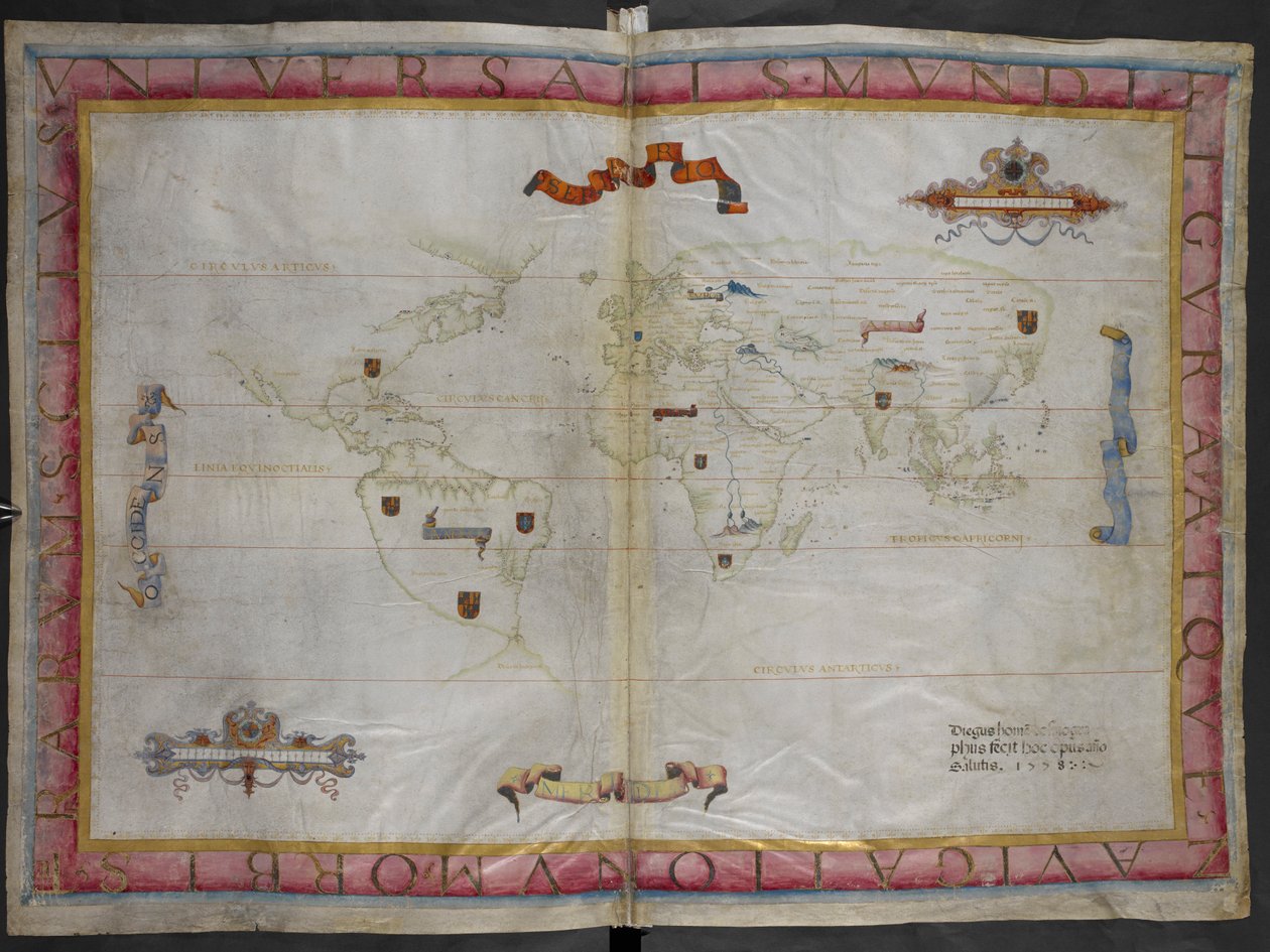 Illustration från "Queen Mary Atlas" av Diego Homem