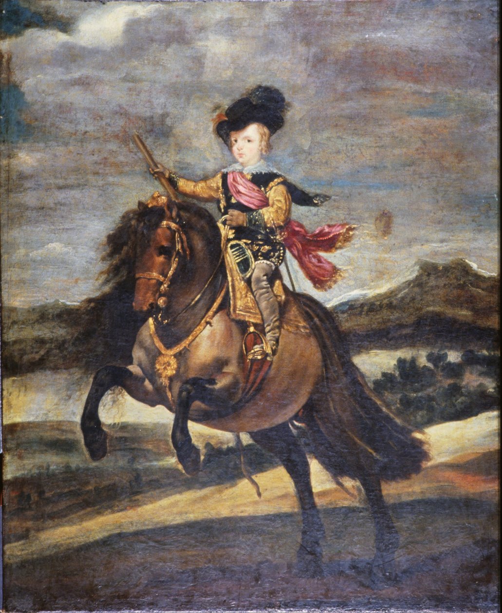 Spädbarnet Baltasar Carlos till häst av Diego Velázquez