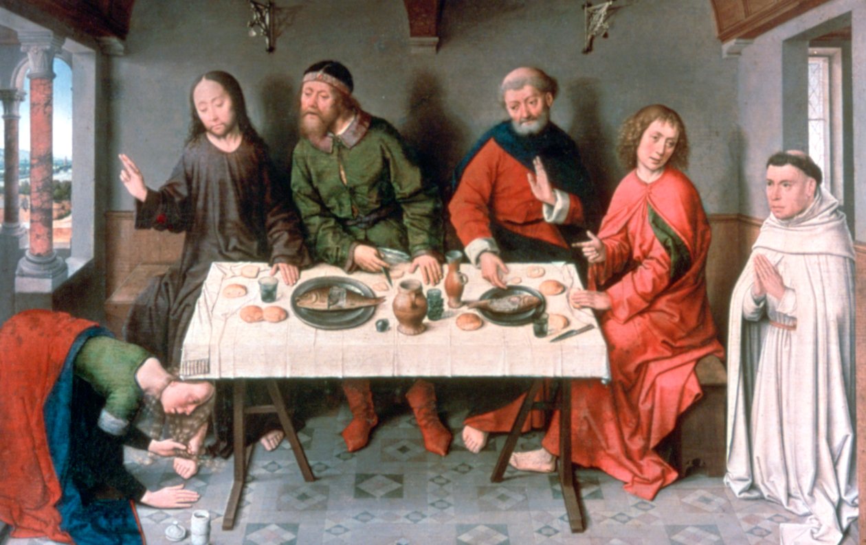 Kristus i Simons hus, 1440-talet av Dieric Bouts