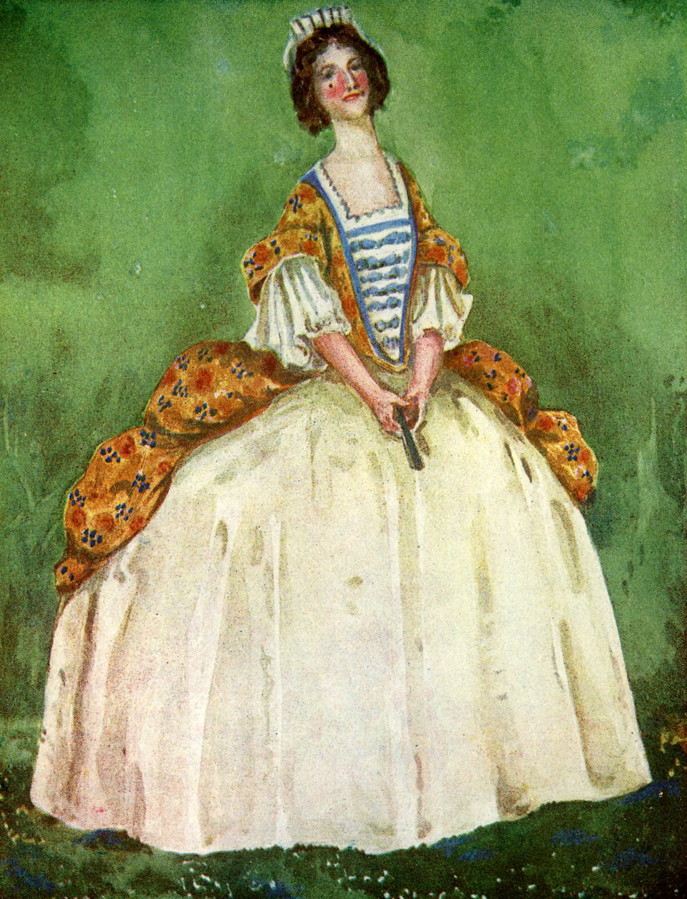 Kvinnodräkt under Anne I:s regering (1702-1714) av Dion Clayton Calthrop
