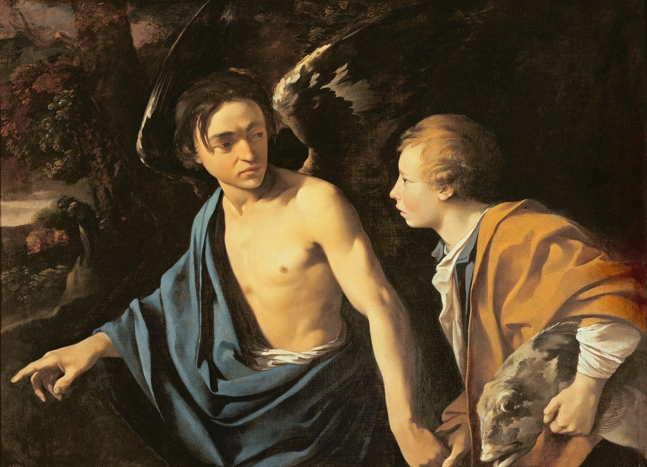 Tobias och ängeln av Dirck Baburen van