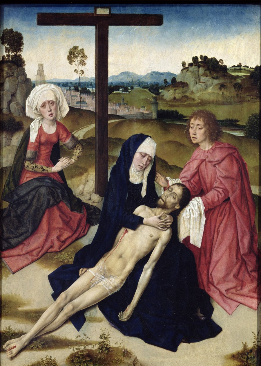 The Lamentation, c.1455-60 (olja på panel) av Dirck Bouts