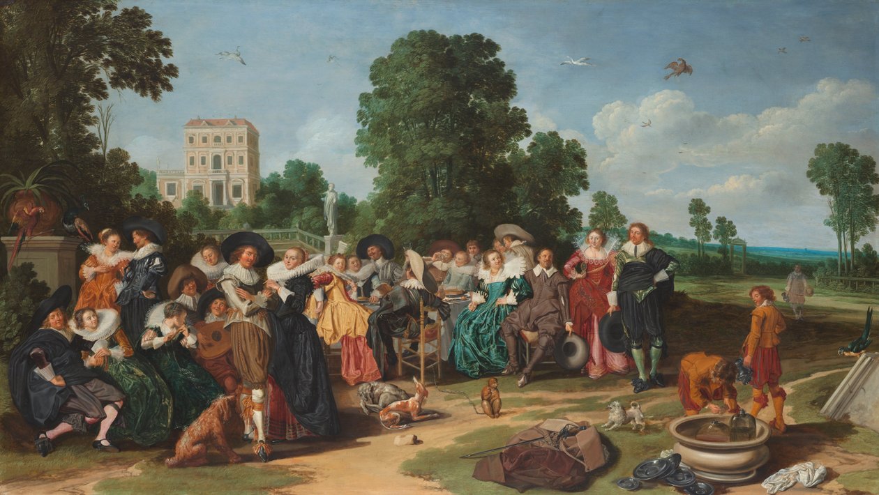 Fête champêtre av Dirck Hals