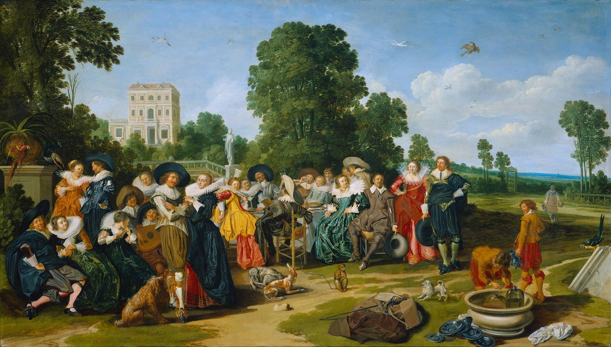 Fête champêtre av Dirck Hals