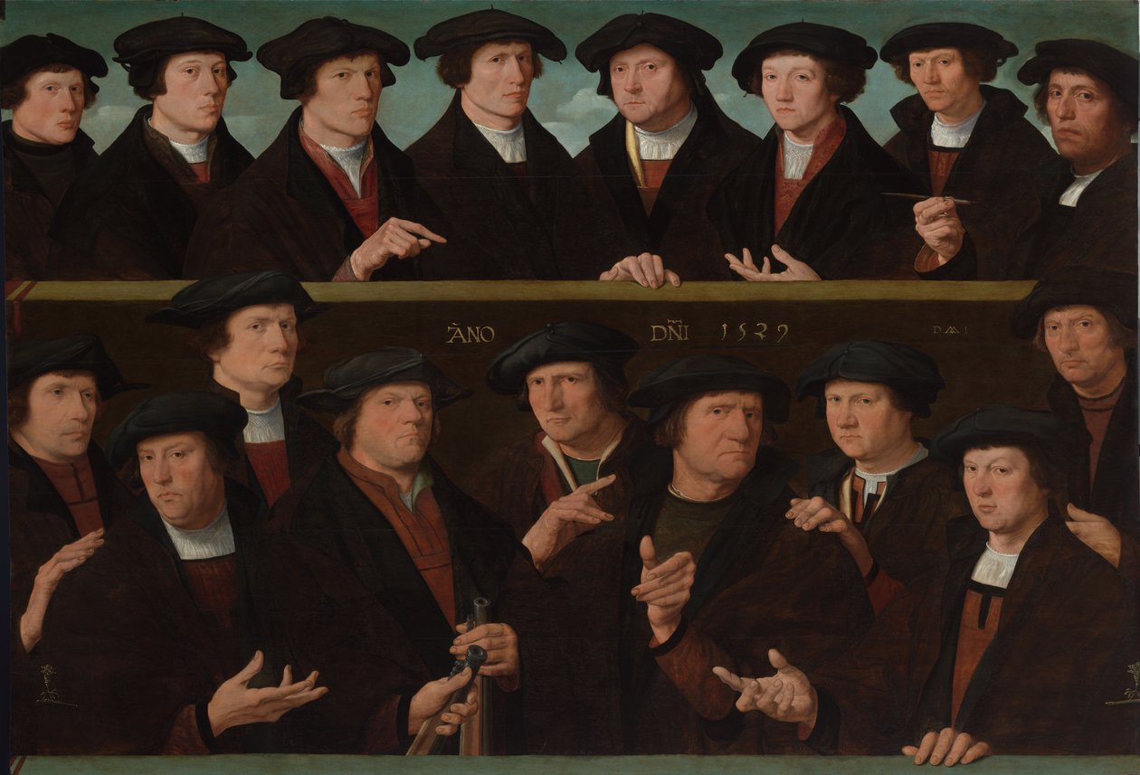 En grupp gardister av Dirck Jakobsz