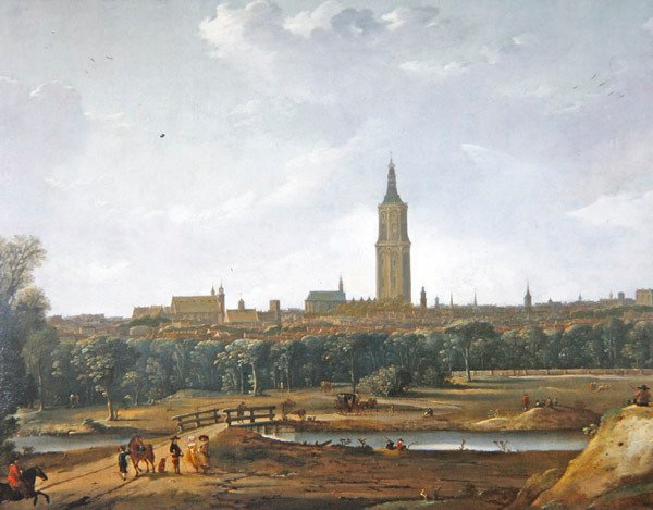 Utsikt över Haag (olja på duk) av Dirck Verhaert