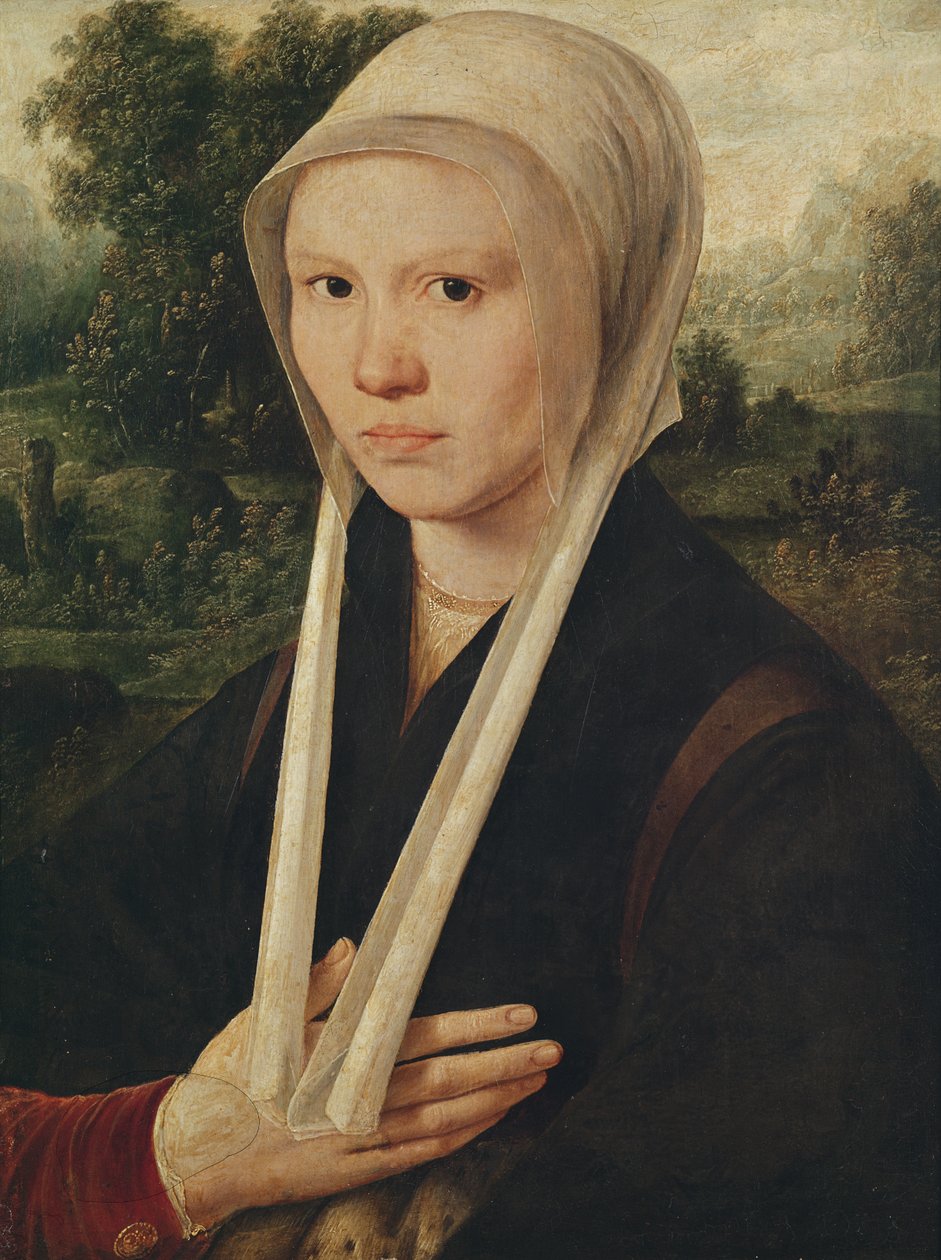 Porträtt av en ung kvinna, ca 1530 av Dirk Jacobsz