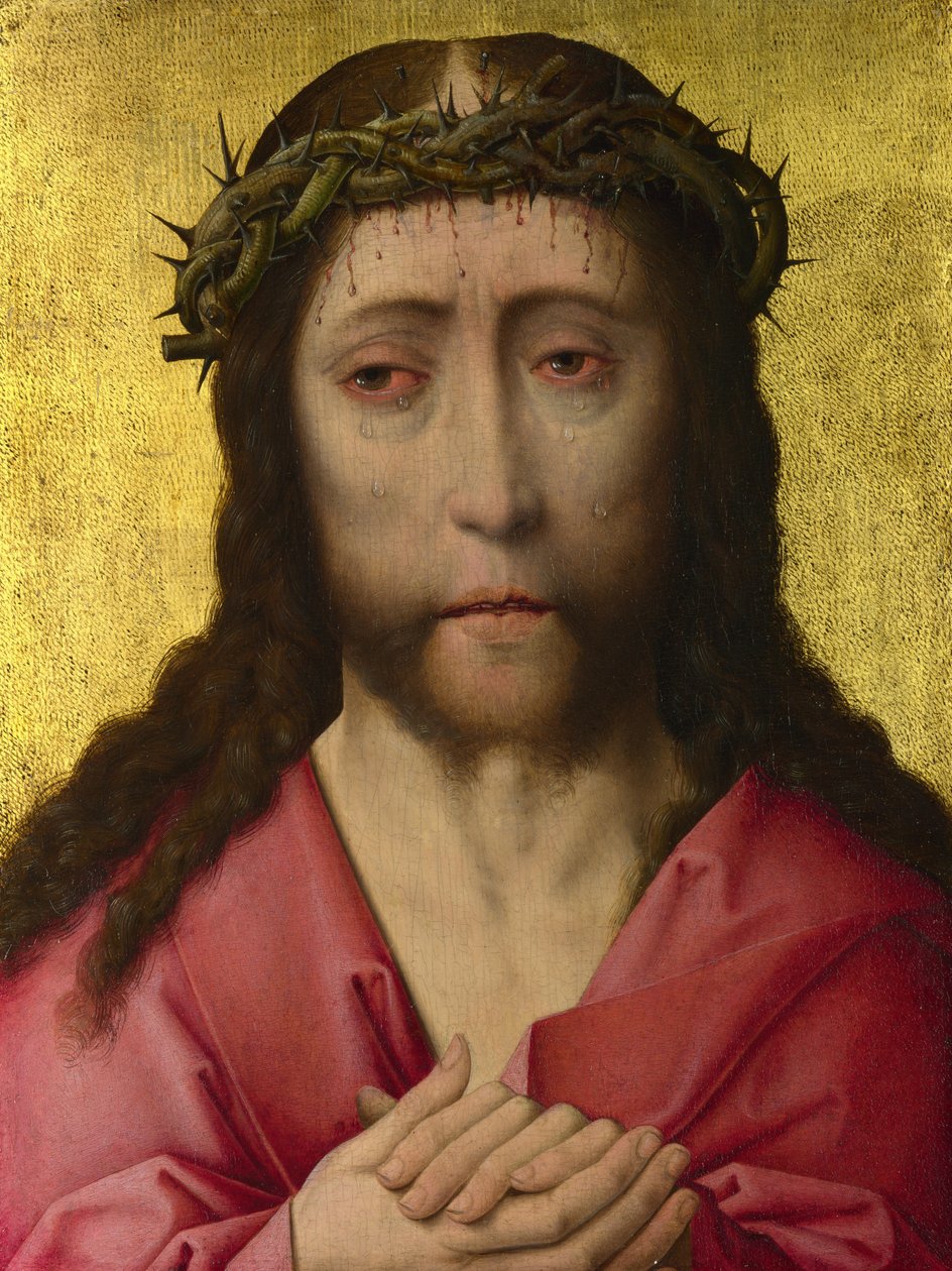 Kristus krönt med törnar, ca 1470-1475 av Dirk Bouts