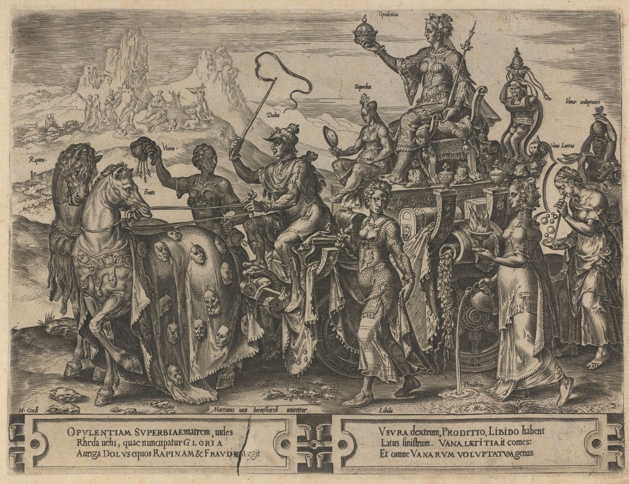 Rikedomens triumf, 1564 av Dirk Volkertsz. Coornhert