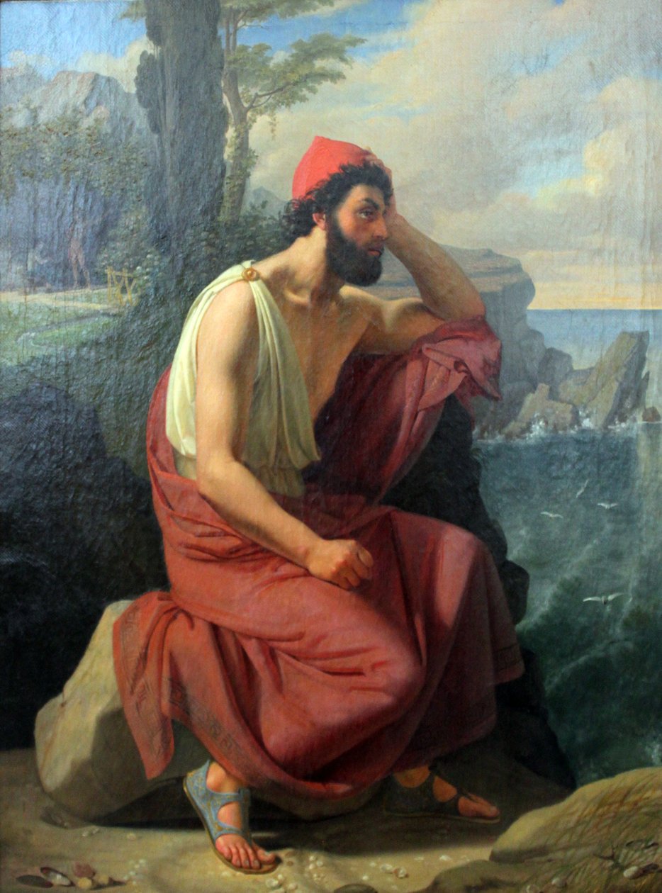 Odysseus på ön Calypso av Ditlev Blunck