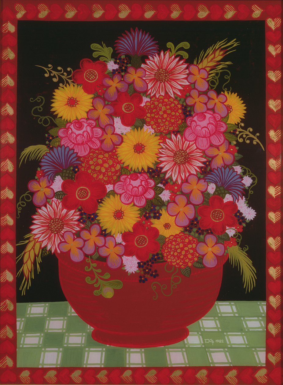 Skål med blommor av Ditz