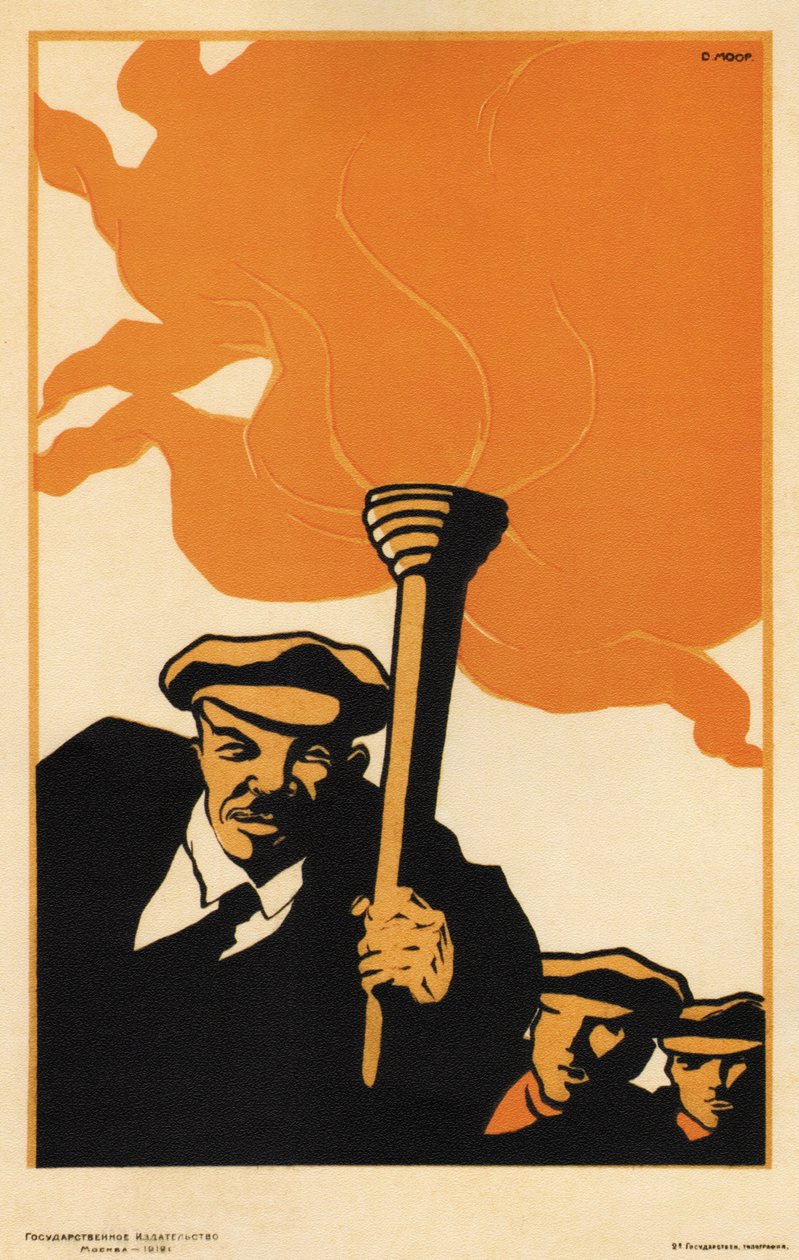 Lenin, 1919 av Dmitriy Stakhievich Moor