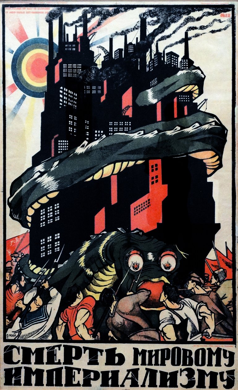 Kommunistisk propagandaaffisch av Dmitry  Moor