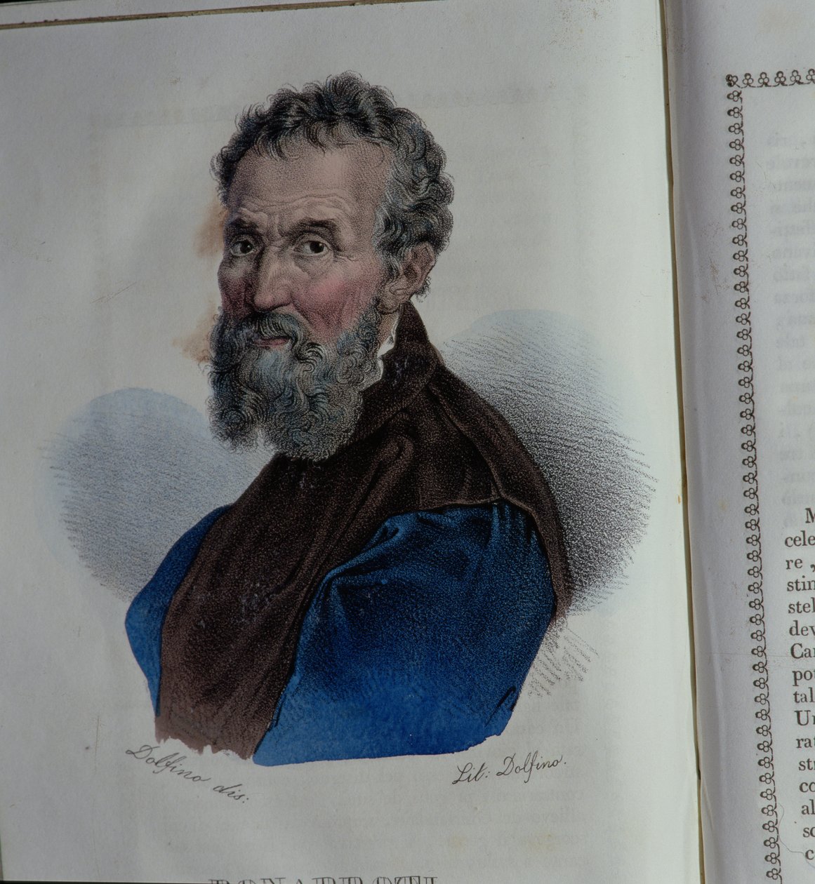 Porträtt av Michelangelo Buonarroti (1475-1564) av Dolfino