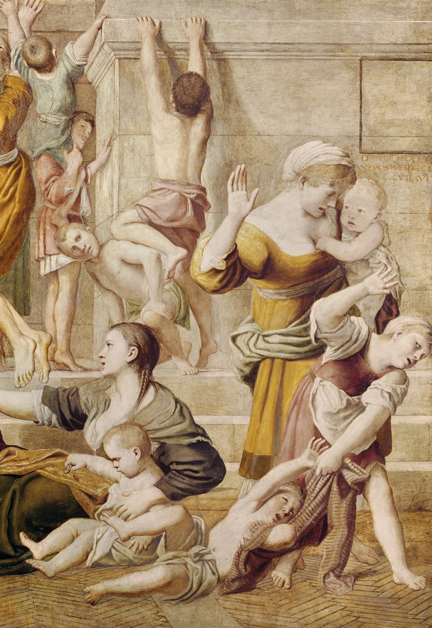 Detalj av St. Cecilia Distributing Alms, ca 1612-15 (detalj av 438850) av Domenichino