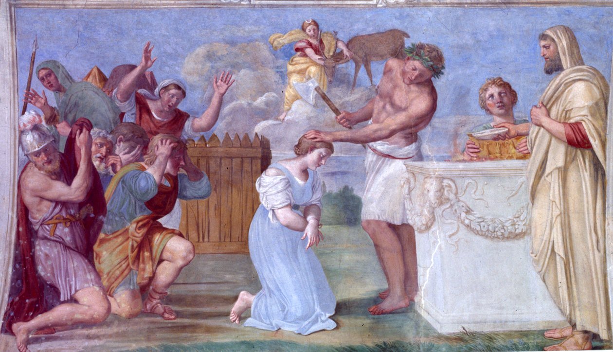 The Sacrifice of Iphigenia av Domenichino