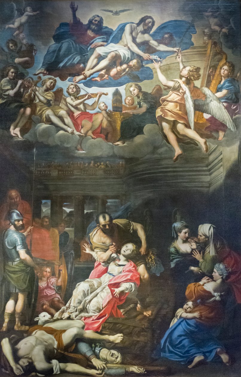 Martyrium av St Agnes av Domenichino (1581 1641)