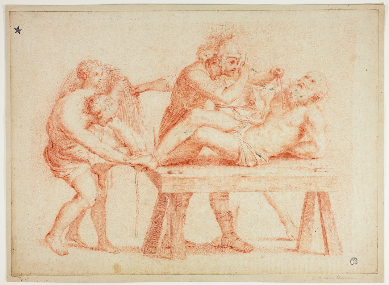 Avfyring av Saint Andrew av Domenichino