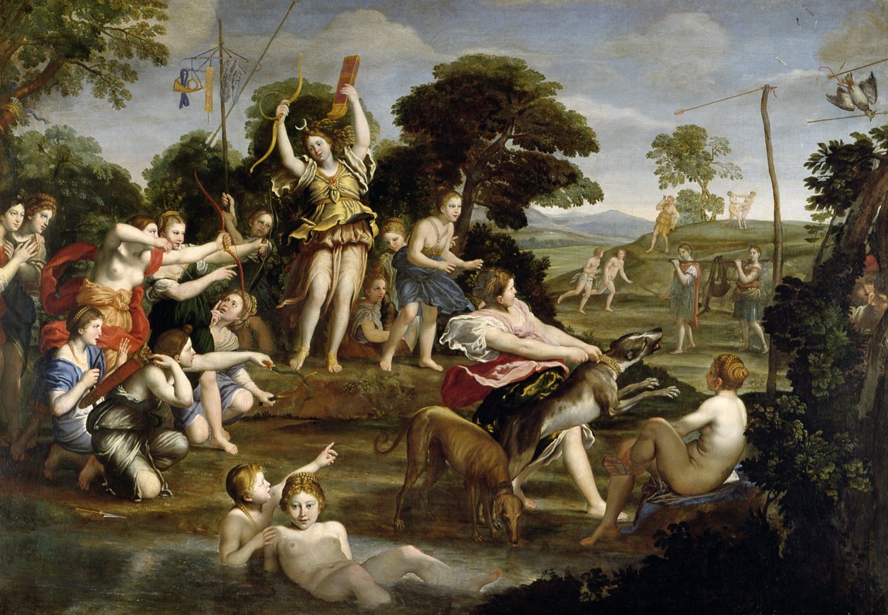 Jakten på Diana, 1616-17 av Domenichino